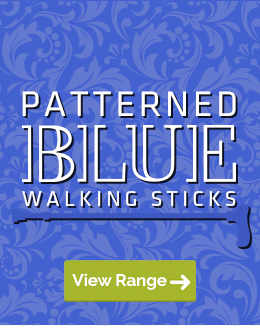 Walking Sticks with Interesting Blue Patterns