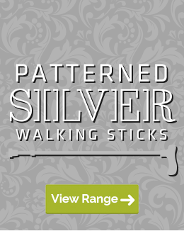 Walking Sticks with Interesting Silver Patterns