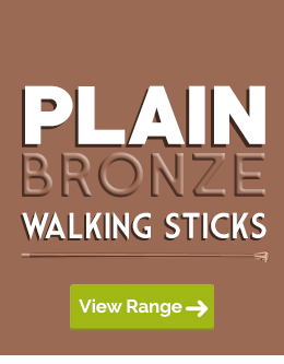 Browse Our Walking Sticks with Plain Bronze Colouring