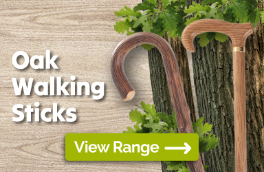 Browse Our Range of Oak Walking Sticks