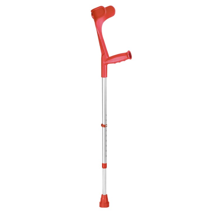 Ossenberg Open-Cuff Adjustable Red Crutch