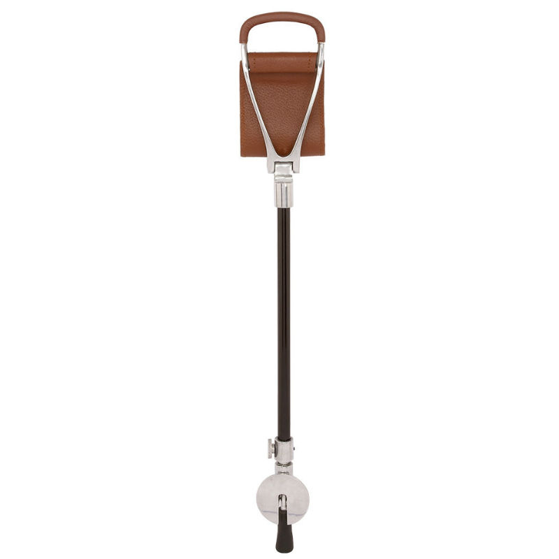 Tan Leather Adjustable Shooting Stick with Seat