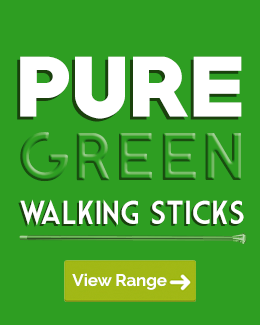 Browse Our Walking Sticks with Pure Green Colouring