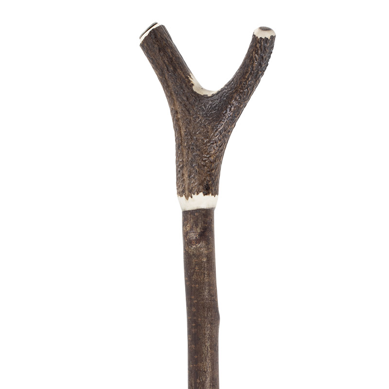 Antler Thumbstick Cane with Magnetic Handle