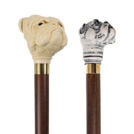 Bulldog Handle Walking Sticks