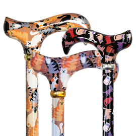 Cat Pattern Walking Sticks