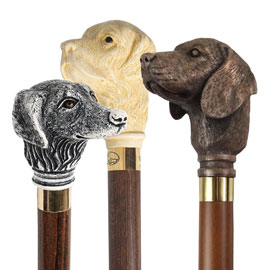 Golden Retriever Head Walking Sticks