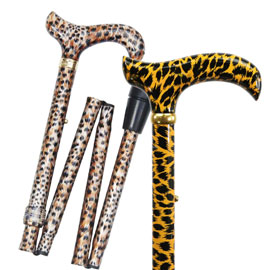 Leopard Print Walking Sticks