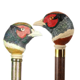 Pheasant Head Walking Sticks