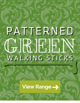 Browse Our Walking Sticks with Interesting Green Patterns