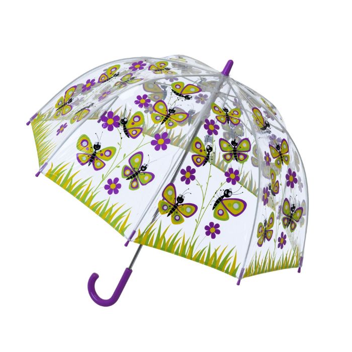Soake Bugzz Clear Dome Butterfly Umbrella for Kids