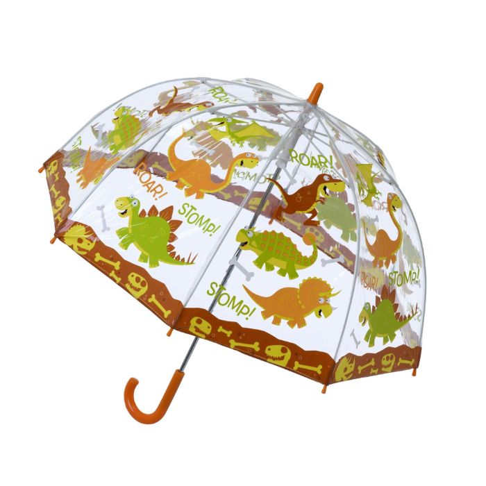 Soake Bugzz Clear Dome Dinosaur Umbrella for Kids