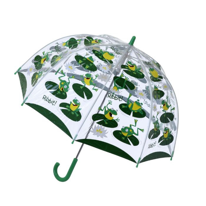 Soake Bugzz Clear Dome Frog Umbrella for Kids