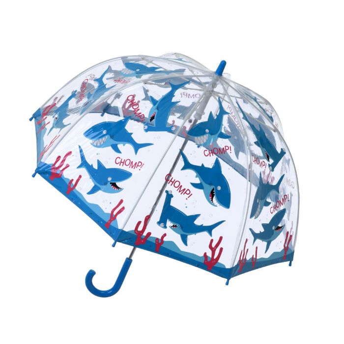 Soake Bugzz Clear Dome Shark Umbrella for Kids