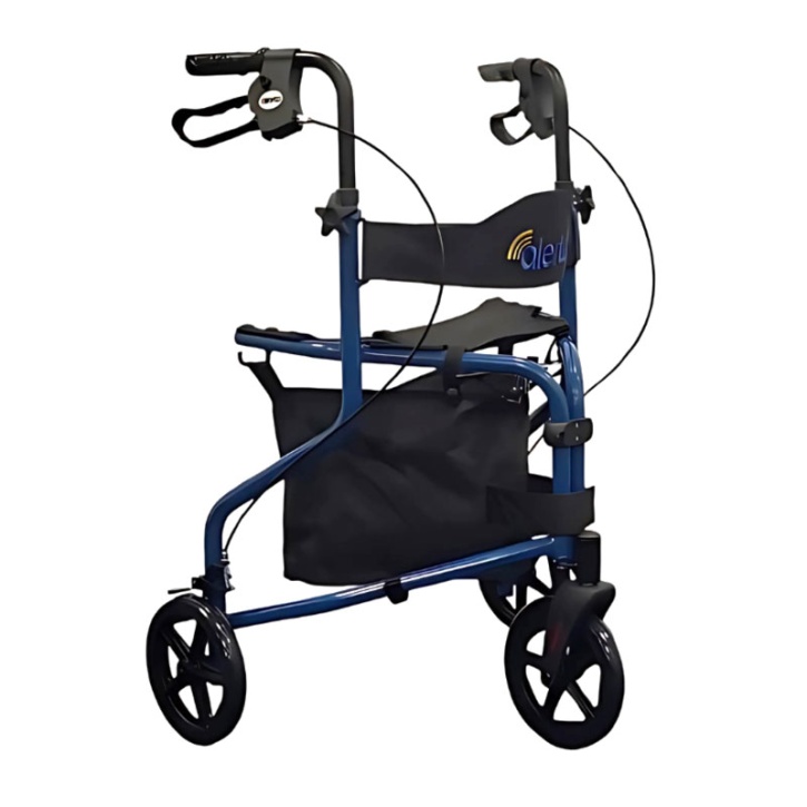 Alerta Three-Wheel Lightweight Walker with Seat & Bag