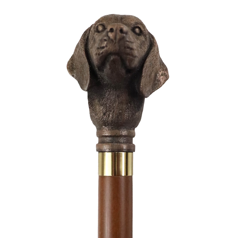 Bronze-Effect Golden Retriever Collectors' Walking Stick