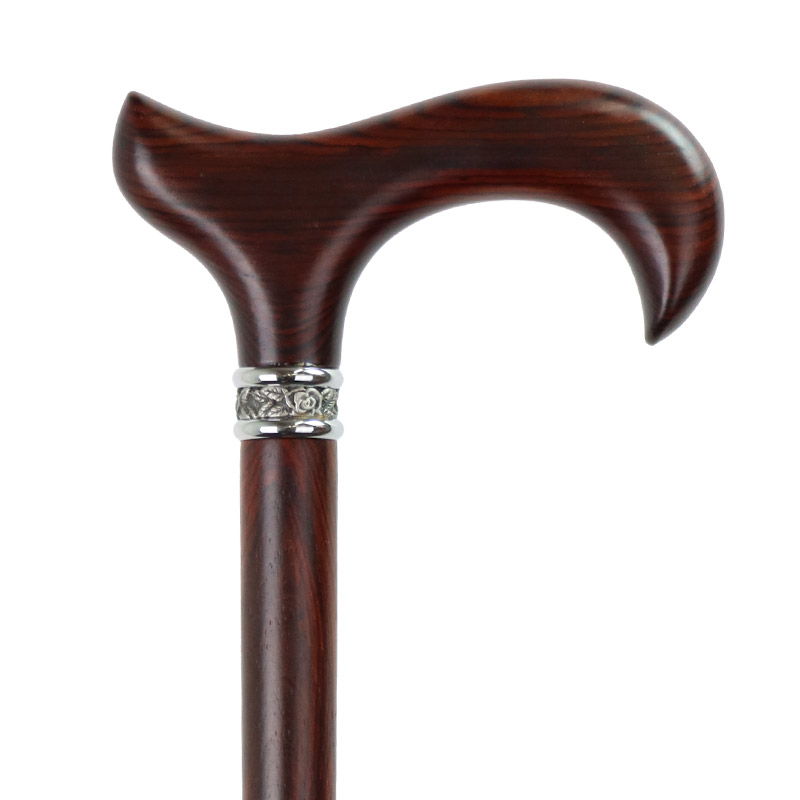 Christmas Holly Berries Hardwood Derby Walking Cane for Women