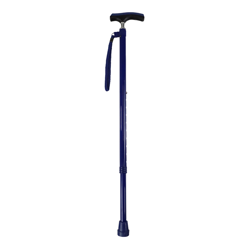 Dark Blue Adjustable Walking Stick with Comfy Grip