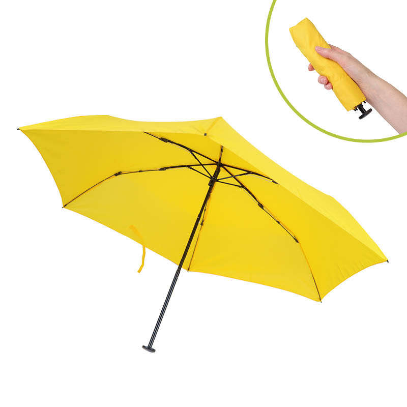 Doppler Zero 99 Ultra-Lightweight Folding Pocket Umbrella (Shiny Yellow)