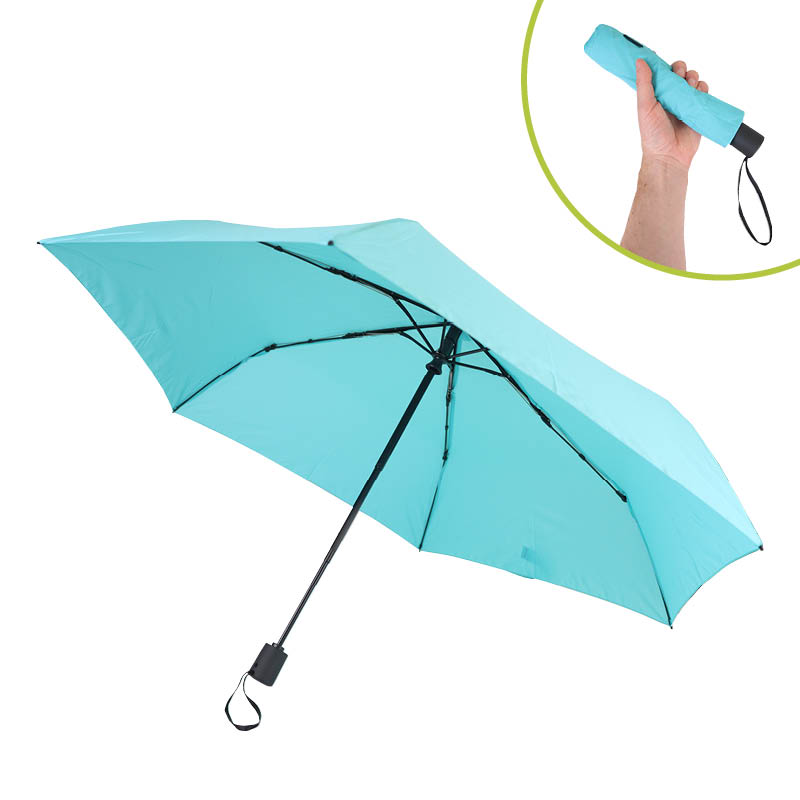 Doppler Zero Magic Lightweight Folding Auto Open and Close Pocket Umbrella (Aqua Blue)