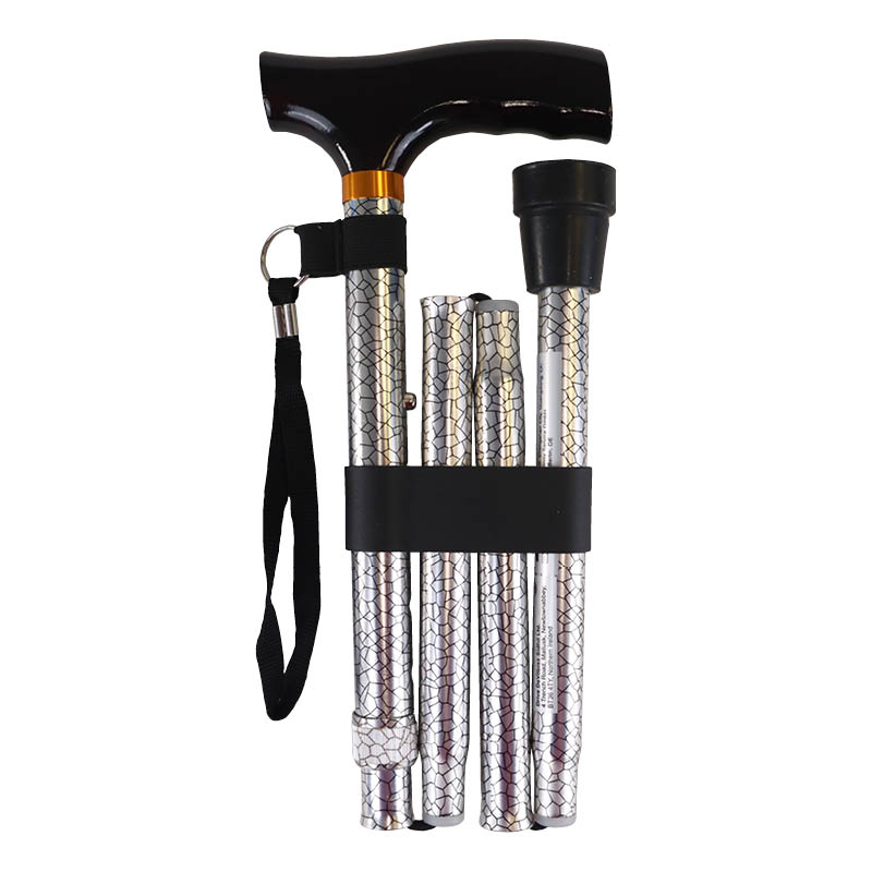 Drive Medical Stained Glass Patterned Folding Walking Cane with Strap