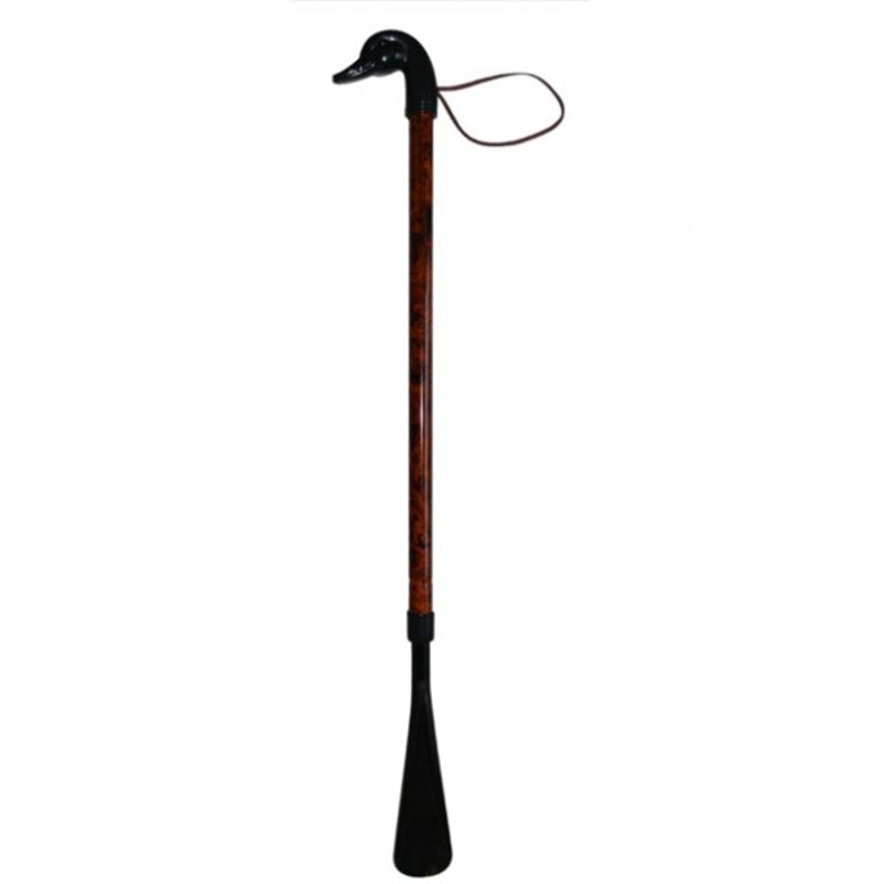 Finna Duck Handle Height-Adjustable Shoe Horn with Hanging Loop