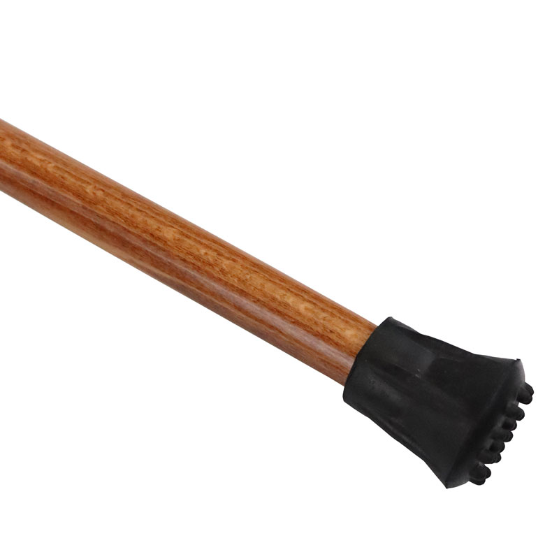 Flame-Scorched Crutch Handle Wooden Walking Stick