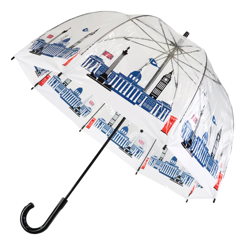 Fulton Birdcage 2 National Gallery Clear Dome Umbrella (Skyline)