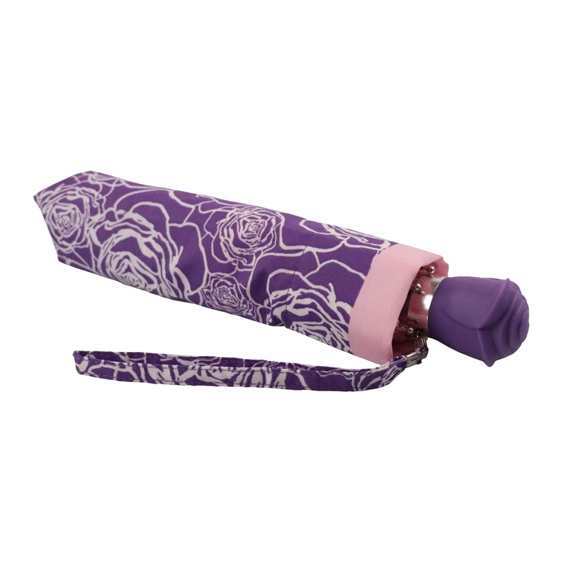 Fulton Curio 2 UV Folding Umbrella (Sketchy Rose)