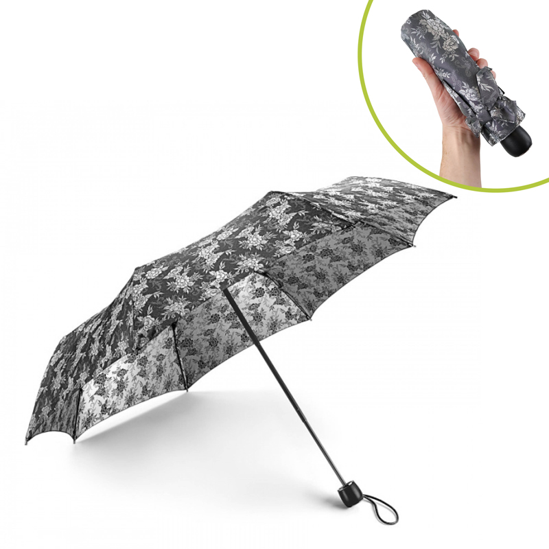 Fulton Diamond Collection 'The Marquise' Lady's Folding Umbrella (Jacquard Floral)