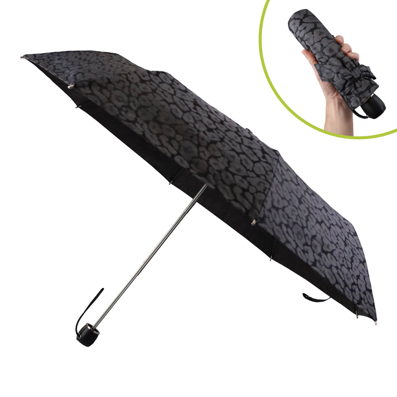 Fulton Diamond Collection 'The Marquise' Lady's Folding Umbrella (Leopard)