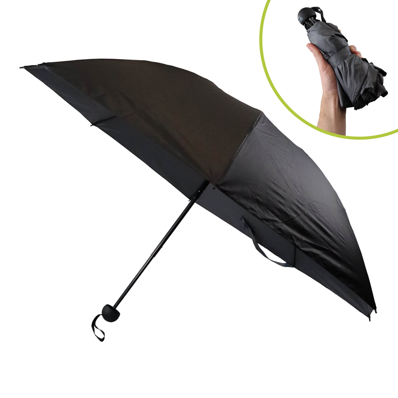 Fulton Mini Invertor 1 Folding Umbrella (Black  and Charcoal)