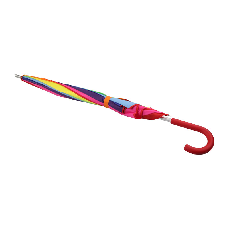 Fulton Rainbow Heart Umbrella with Crook Handle