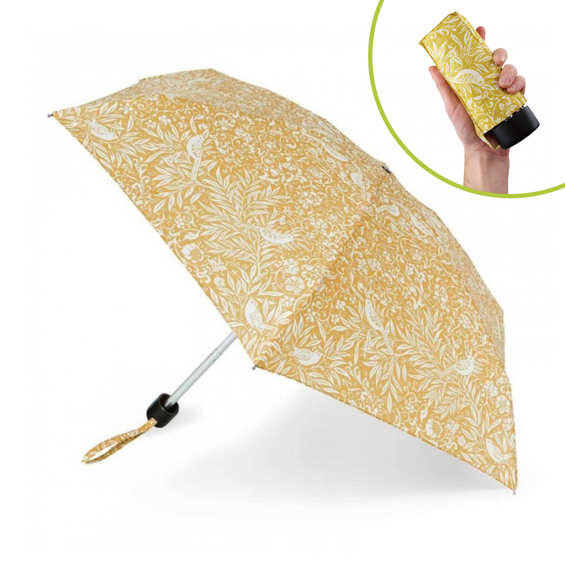 Fulton Tiny 2 Morris and Co Collection Compact Umbrella (The Beauty of Life Sunflower)