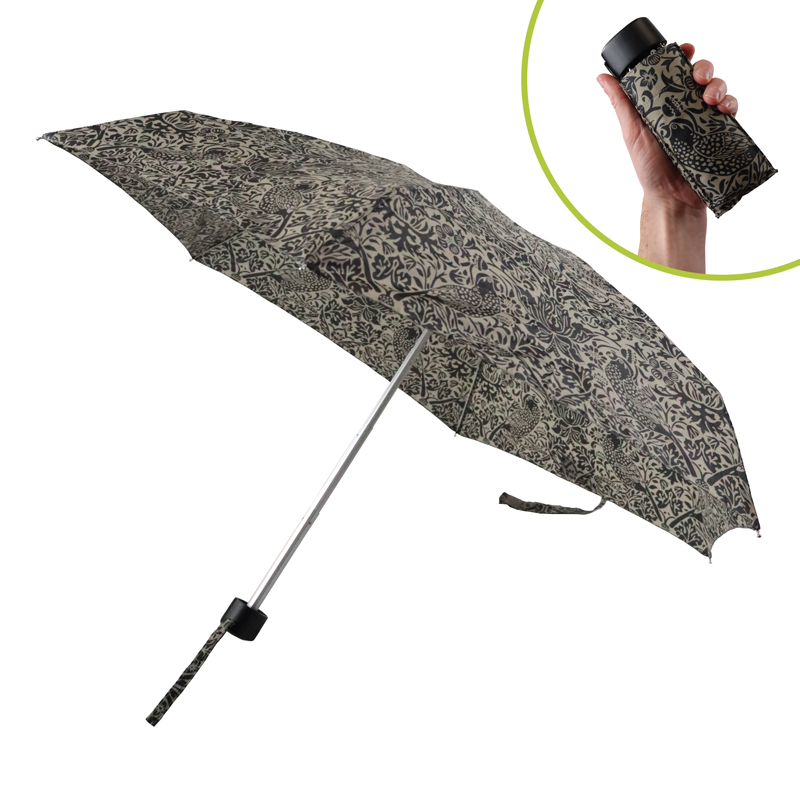 Fulton Tiny 2 Morris and Co Collection Foldable UV Umbrella (Strawberry Thief Pure)