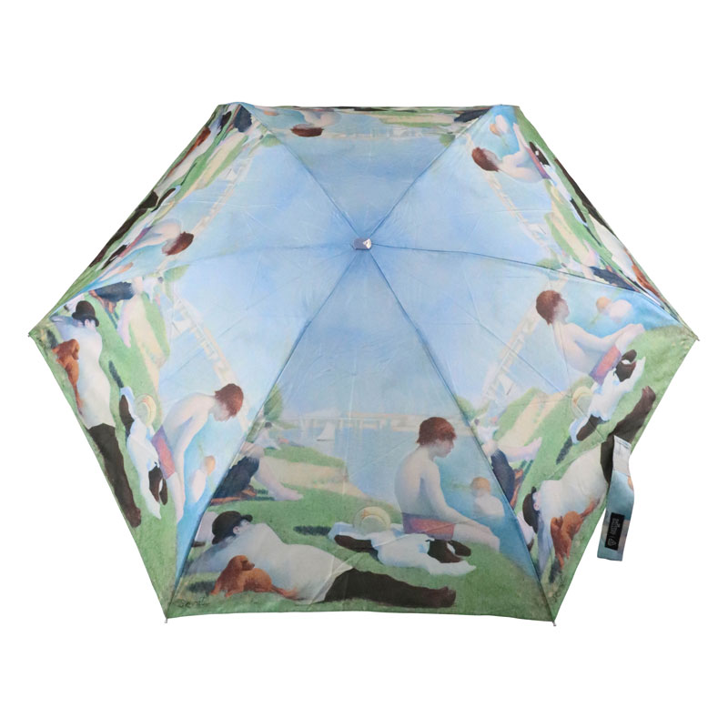 Fulton Tiny 2 National Gallery Foldable Umbrella (Bathers at Asnieres by Georges Seurat)