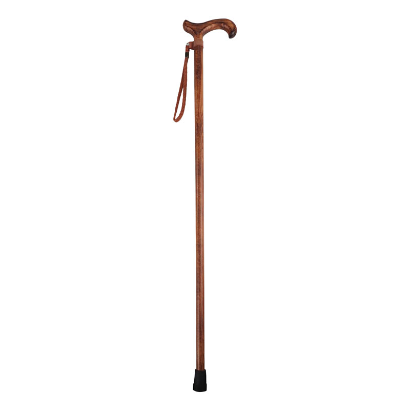 Gents' Scorched Beech Derby Walking Cane