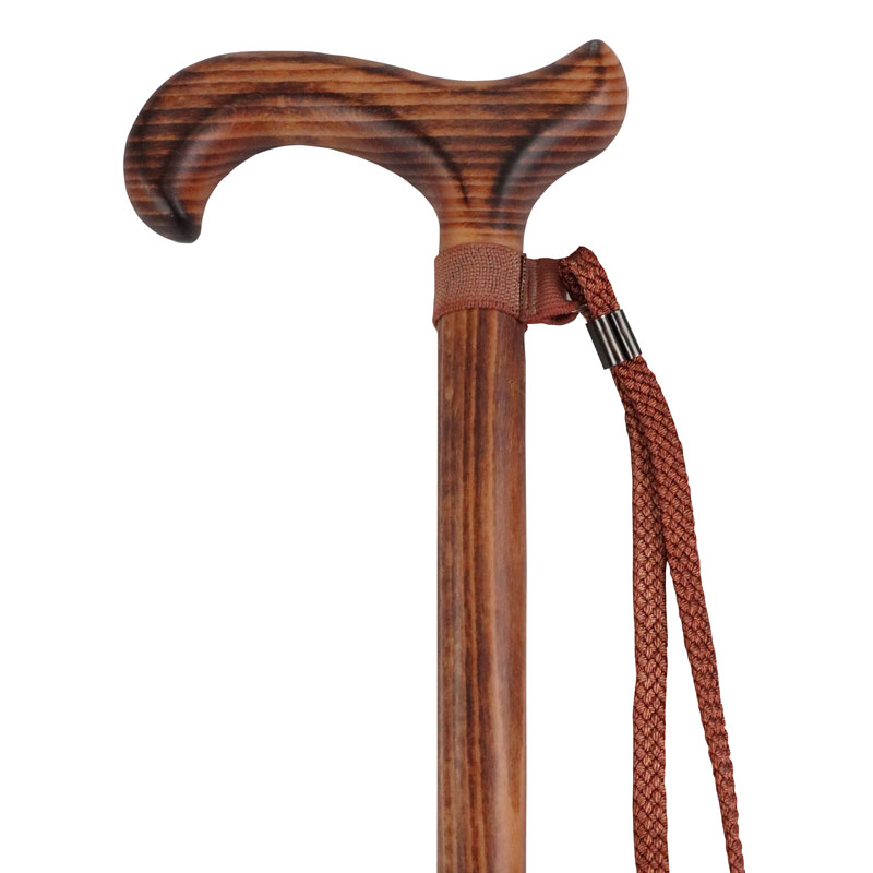 Gents' Scorched Beech Derby Walking Cane