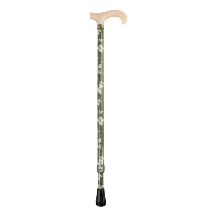 Leaves Extending Petite Walking Cane (Green/Grey)