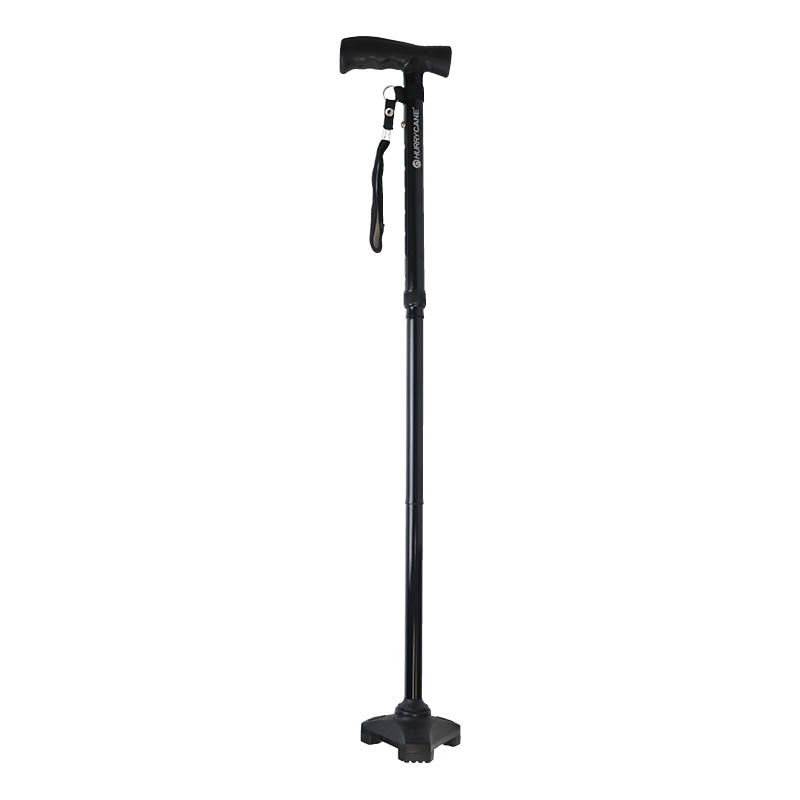 HurryCane Comfort Folding Walking Stick (Black)