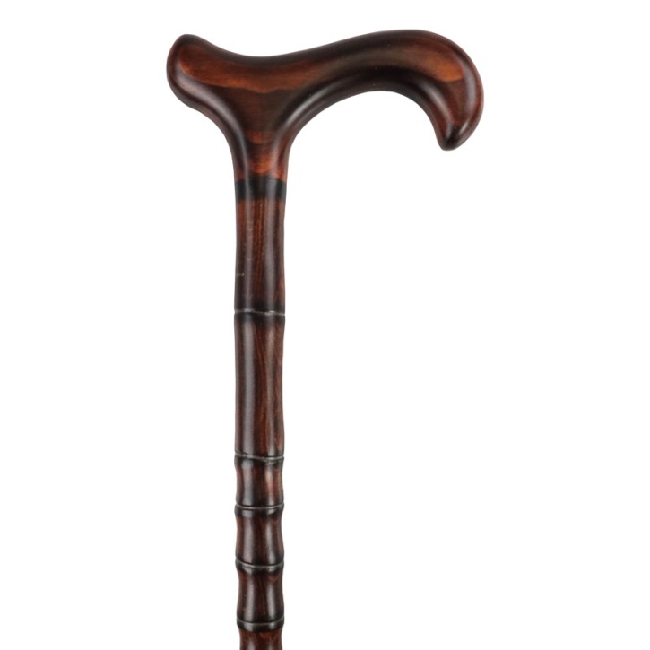 Ladies' Dark Scorched Beech Derby Walking Cane