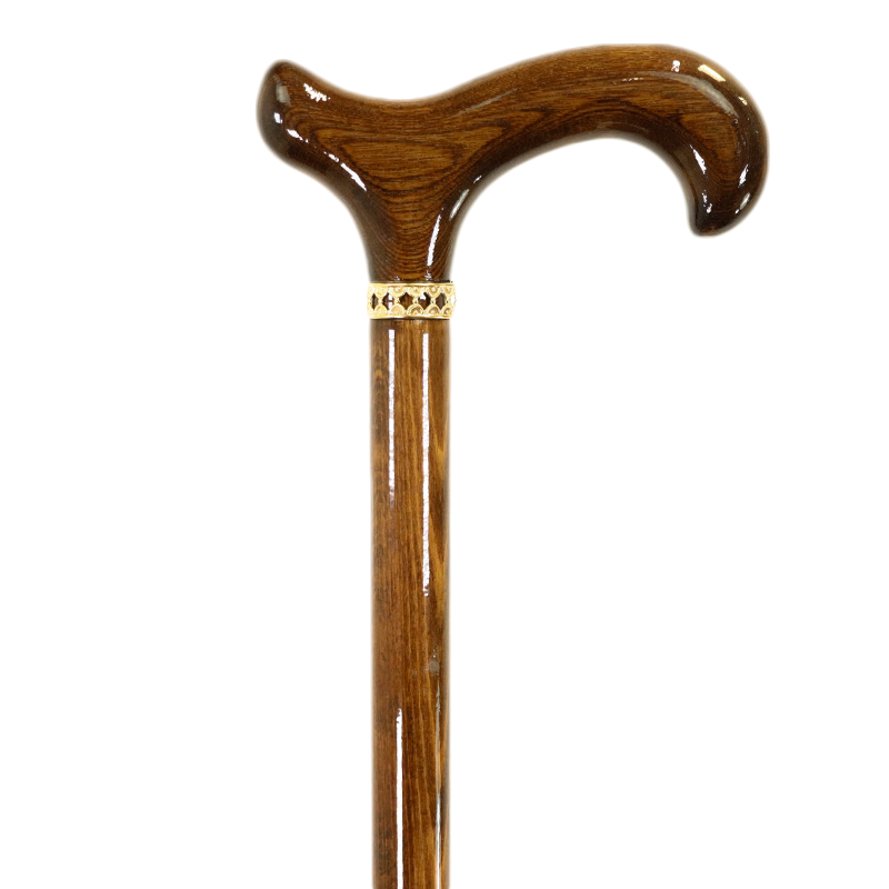 Brass Knob Handle Walking Cane w/ Custom Color Stained Ash Shaft –  Fashionable Canes