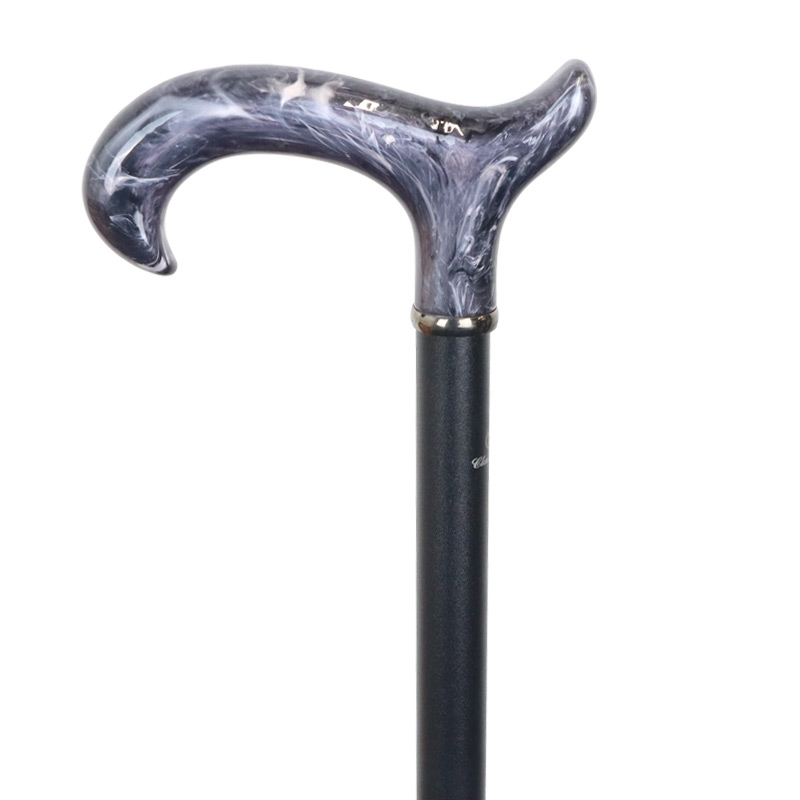 Adjustable Aluminium Black Derby Cane - WalkingSticks.co.uk