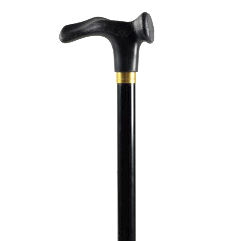 Black Height Adjustable Walking Sticks with Anatomic Handle