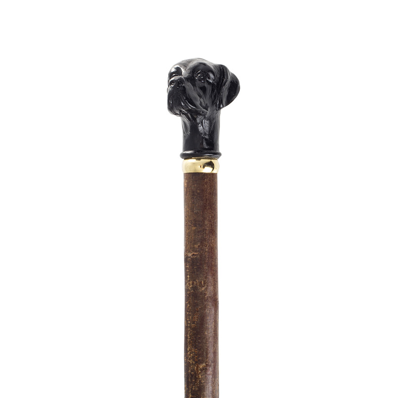 Black Labrador Hazel Walking Stick - WalkingSticks.co.uk