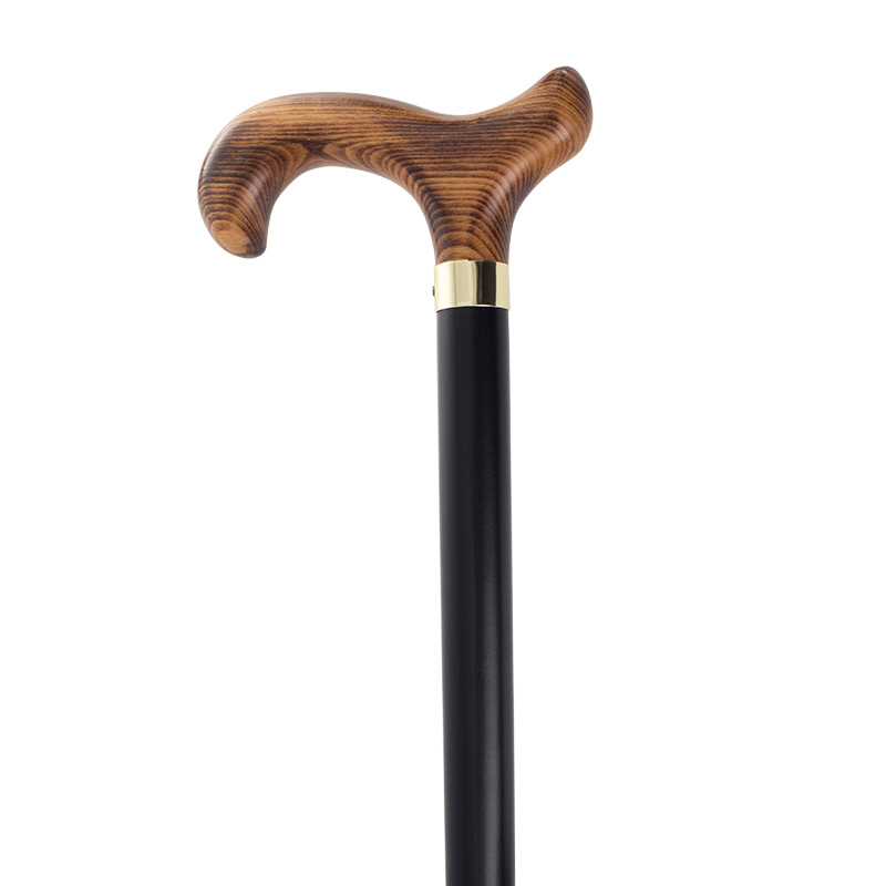 Black Natural Derby Handle Wooden Walking Stick - WalkingSticks.co.uk