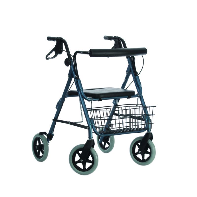 Coopers Lightweight Four-Wheel Outdoor Rollator (Blue)