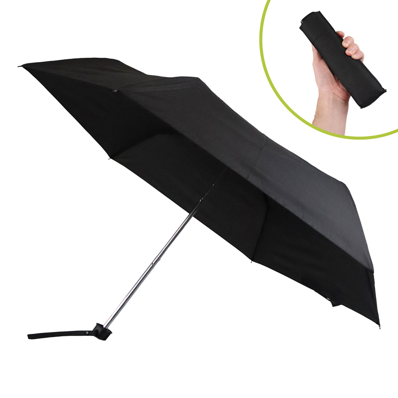 Fulton Miniflat 1 Black Foldable Umbrella