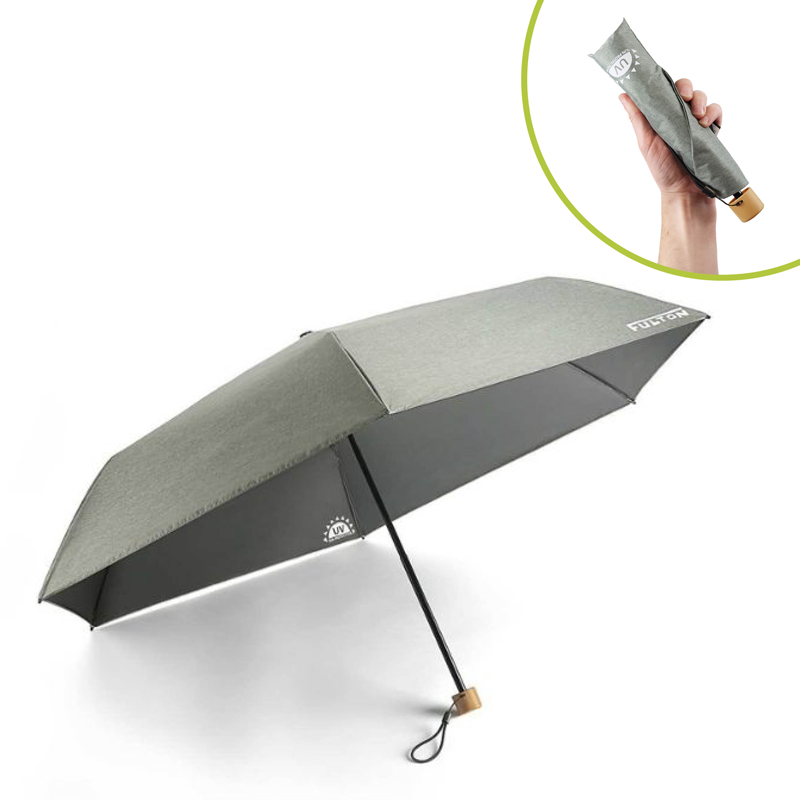 Fulton Parasoleil 2 UV Folding Umbrella (Charcoal Chambray)