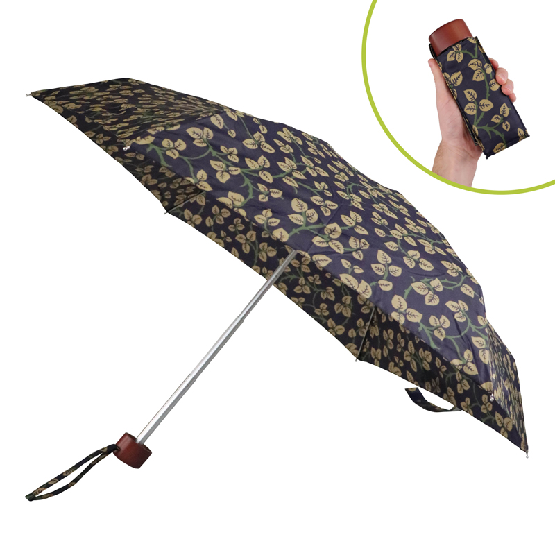 Fulton Tiny 2 Morris and Co Collection Compact UV Umbrella (Merton Leaf)